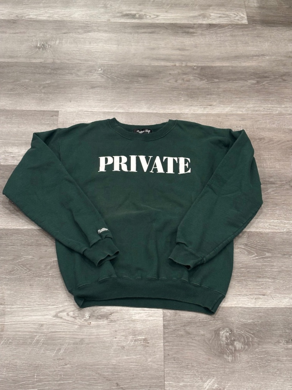 Malbon Lexus Private Sweatshirt Mens SmallGreen Fleece Cotton Pullover